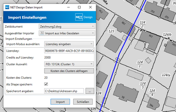 Import aus Infas Geodaten in NET Design
